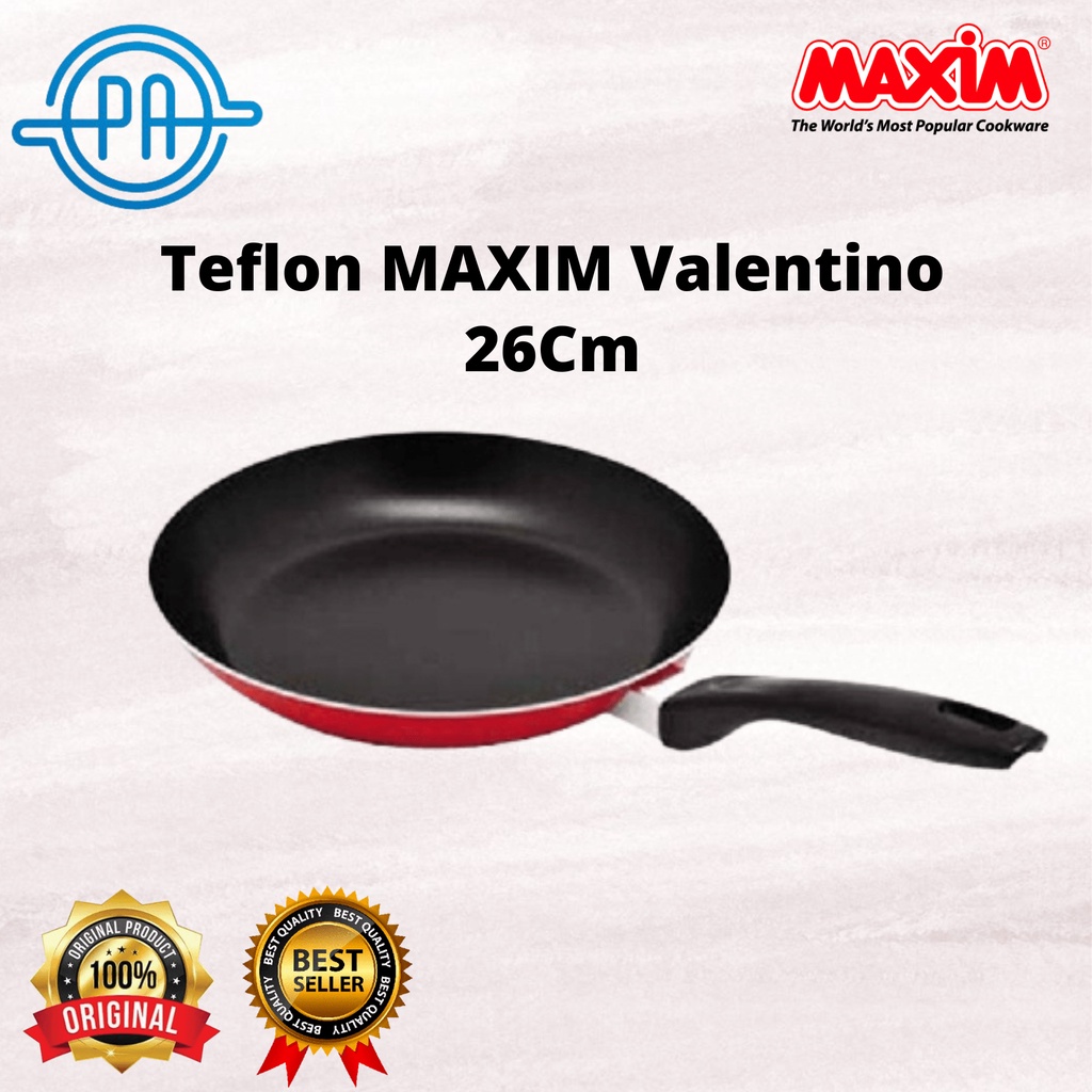 Frypan Maxim Valentino 26cm Panci Wajan Goreng Anti Lengket 26 CM Maxim