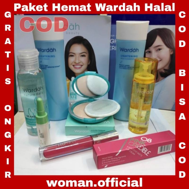 Paket Seserahan Wardah Skincare Halal Lengkap Paket Hemat Skin Care Wardah Perawatan Wajah Komplit