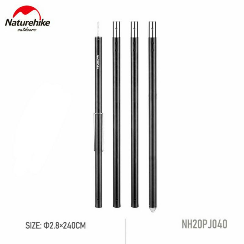 TIANG FRAME FLYSHEET ALUMUNIUM NATUREHIKE NH20PJ040 TONGKAT SHELTER PERLENGKAPAN CAMPING TENT POLE