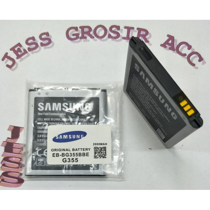 Baterai Battery Original SAMSUNG Core 2 , G355H , G360 , EB-BG355BBE - Hitam