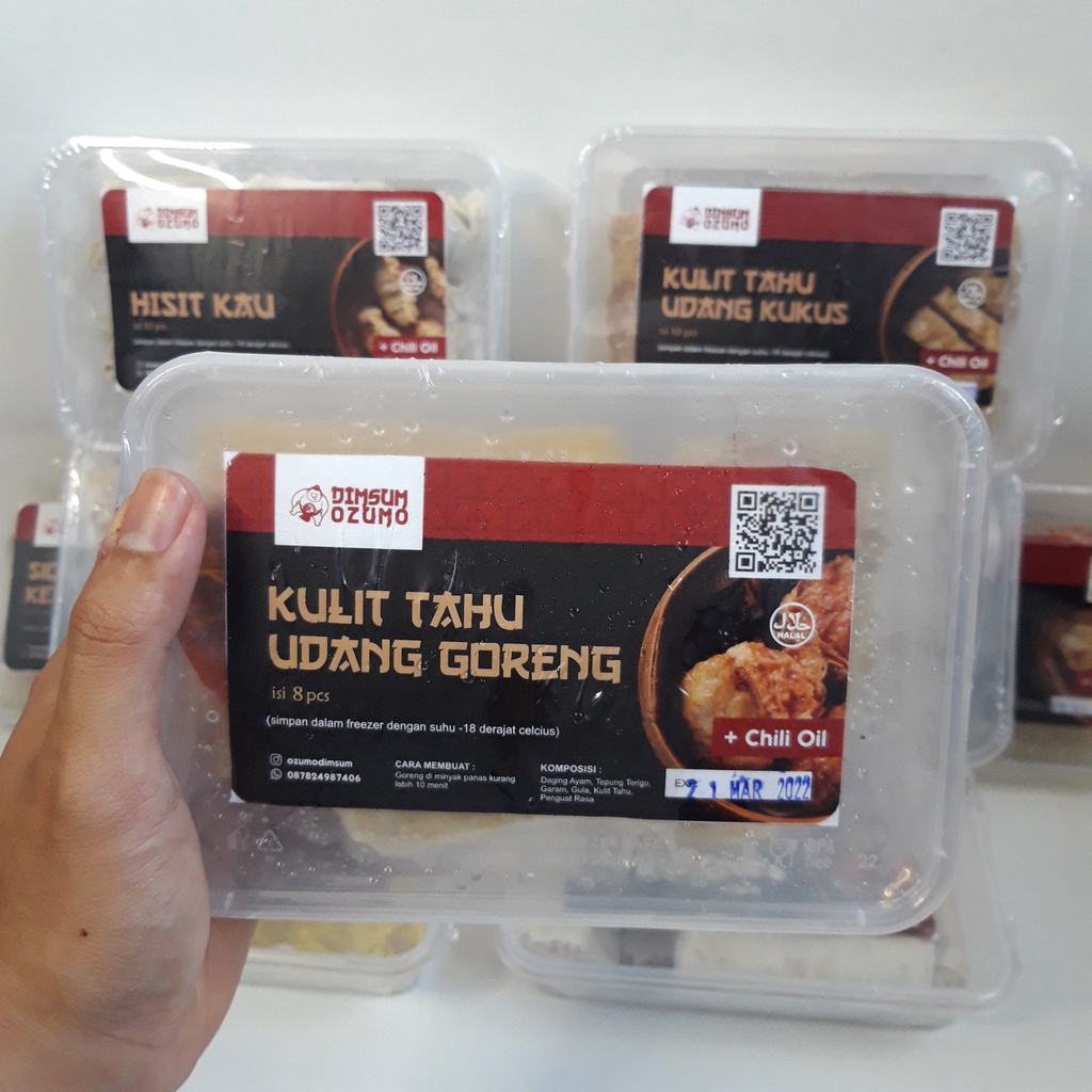 

DIMSUM KULIT TAHU UDANG GORENG HALAL PREMIUM ISI 8 + CHILI OIL
