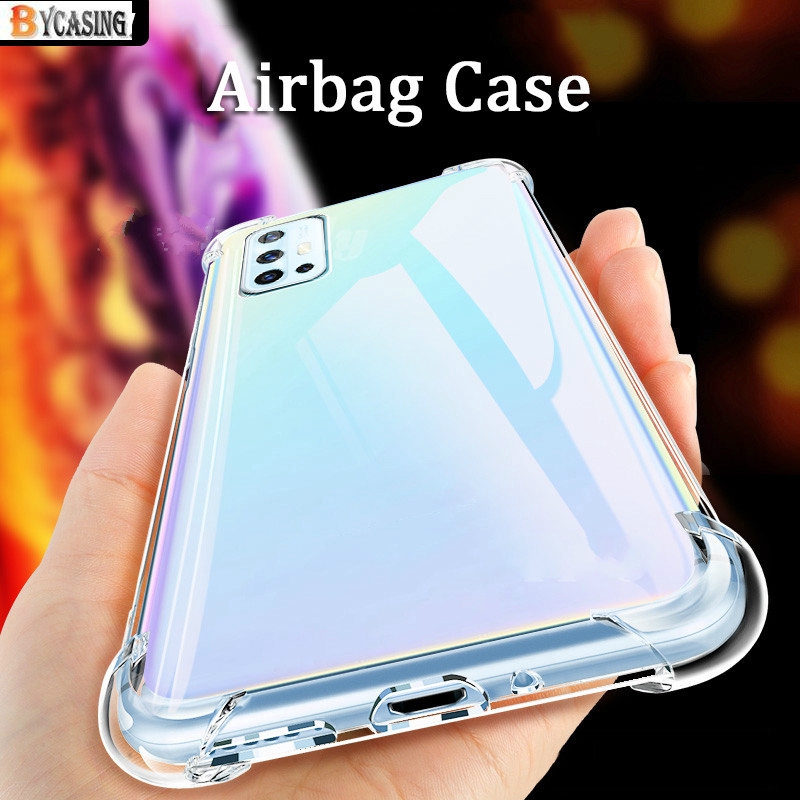 Casing Silikon Transparan Shockproof untuk VIVO Y20 V19 S1 Pro Z1 Pro VIVO Y11 Y12 Y15 Y17 Y19