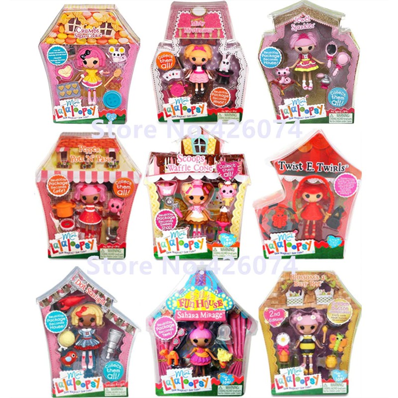 Boneka Lucu Mini Lalaloopsy figuras muñecas para niñas niños Juguetes Decoración niños regalos de