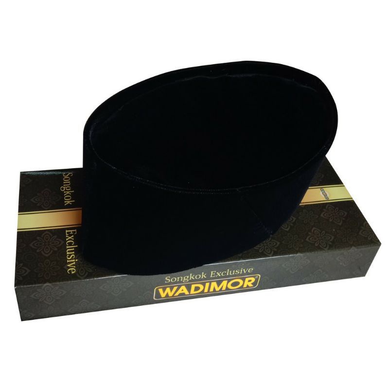 Wadimor Peci Hitam Polos AC / Polos Standar Wadimor / Wadimor Songkok Hitam / Peci AC Termurah fashi
