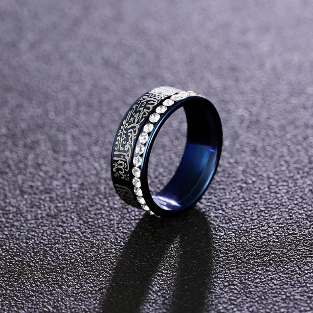 Cincin titanium pria wanita - cincin titanium syahadat