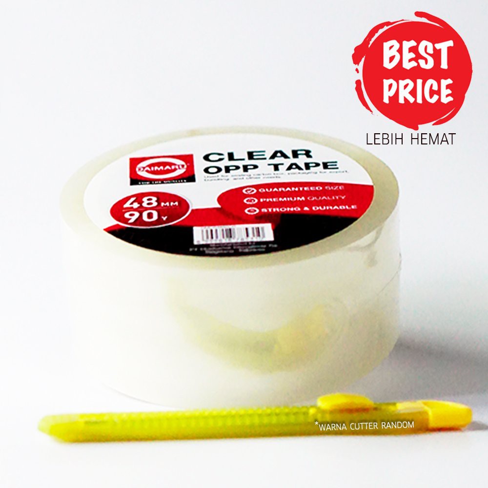 

lakban DAIMARU bening murah paket cutter kecil Obral