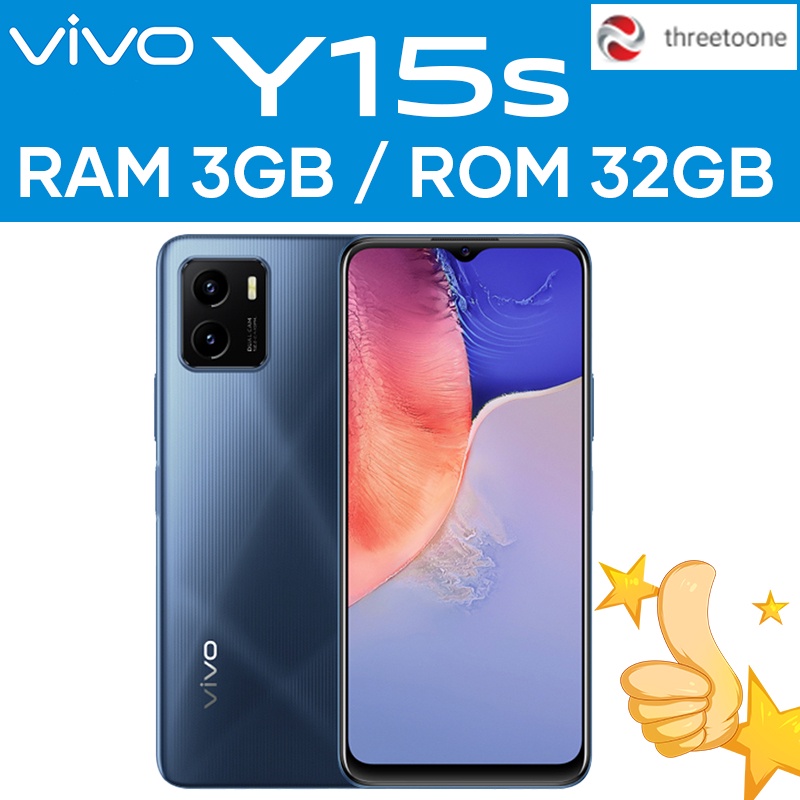 Vivo Y15s / Y21 hp RAM 3G ROM 32GB / 4GB ROM 64GB promo asli 100%original baru, Triple Camera-Y15S BLUE 3/32