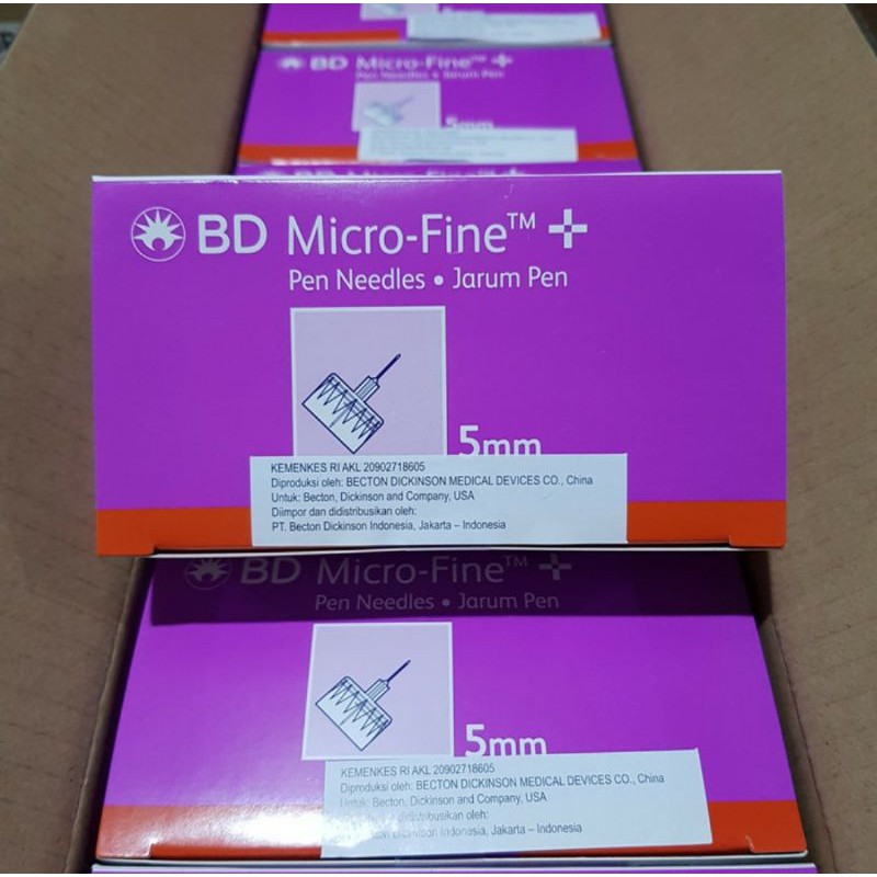 Jarum Insulin Microfine BD Micro-Fine 0,25mm x 5mm / Jarum Insulin Ungu