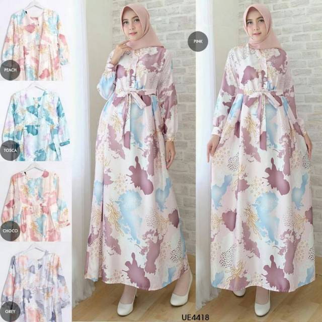 GAMIS IKAT ABTREE FIT TO L GAMIS WANITA ORIGINAL REAL PICT BUSANA MUSLIM FASHION TERBARU ORI MAXMARA