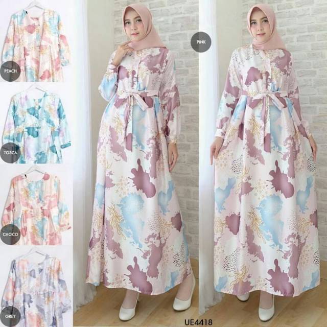 GAMIS IKAT ABTREE FIT TO L GAMIS WANITA ORIGINAL REAL PICT BUSANA MUSLIM FASHION TERBARU ORI MAXMARA