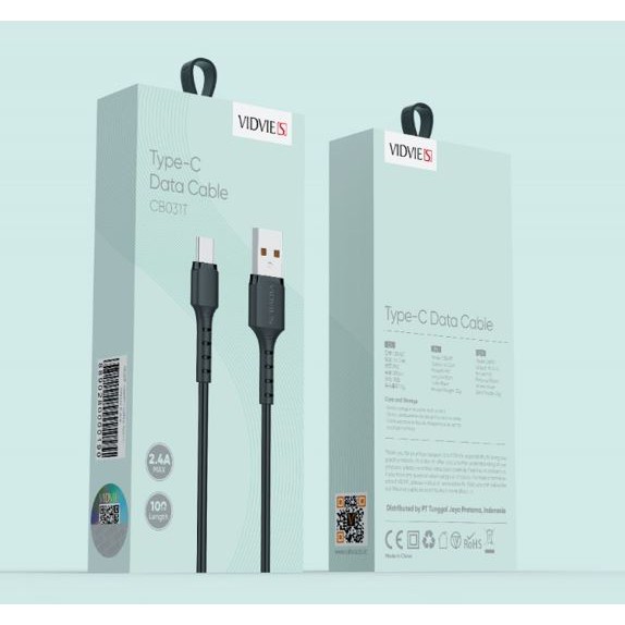 Usb-A to lightning cable vidvie charge data 2.4a 100cm fast charging for iphone ipad cb031-i5 cb031i