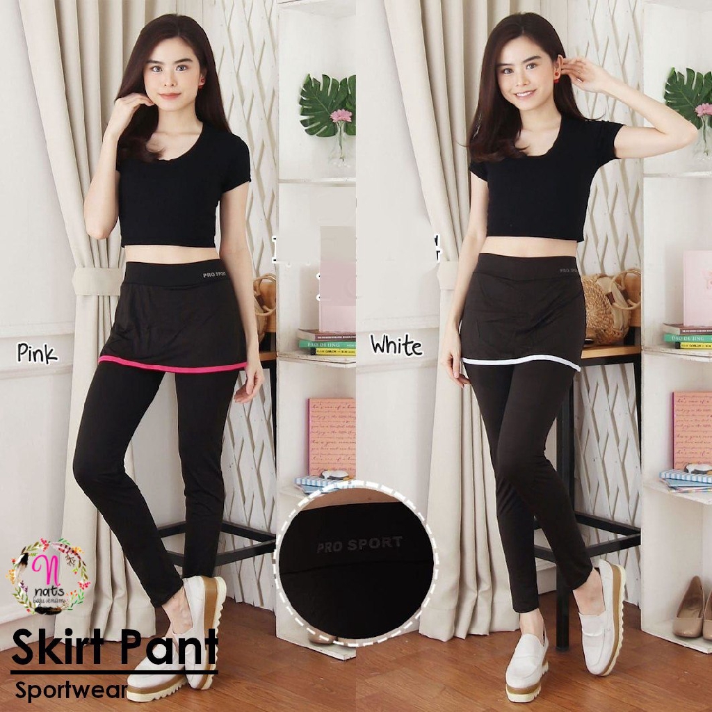 SKIRT PANTS Legging  Rok Celana  olahraga wanita Celana  