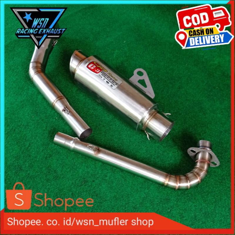 Knalpot racing CLD C3 jupiter z/knalpot supra 125/knalpot vega/knalpot drag/dll