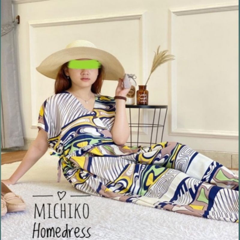MICHIKO HOME DRESS/ DASTER KIMONO JUMBO BUSUI RAYON PREMIUM  / DRESS