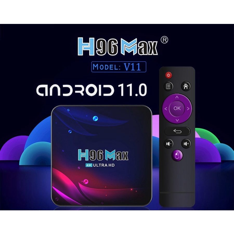 Smart TV Box H96 Max V11 RK3318 DDR3 4GB RAM 32GB ROM Android 11