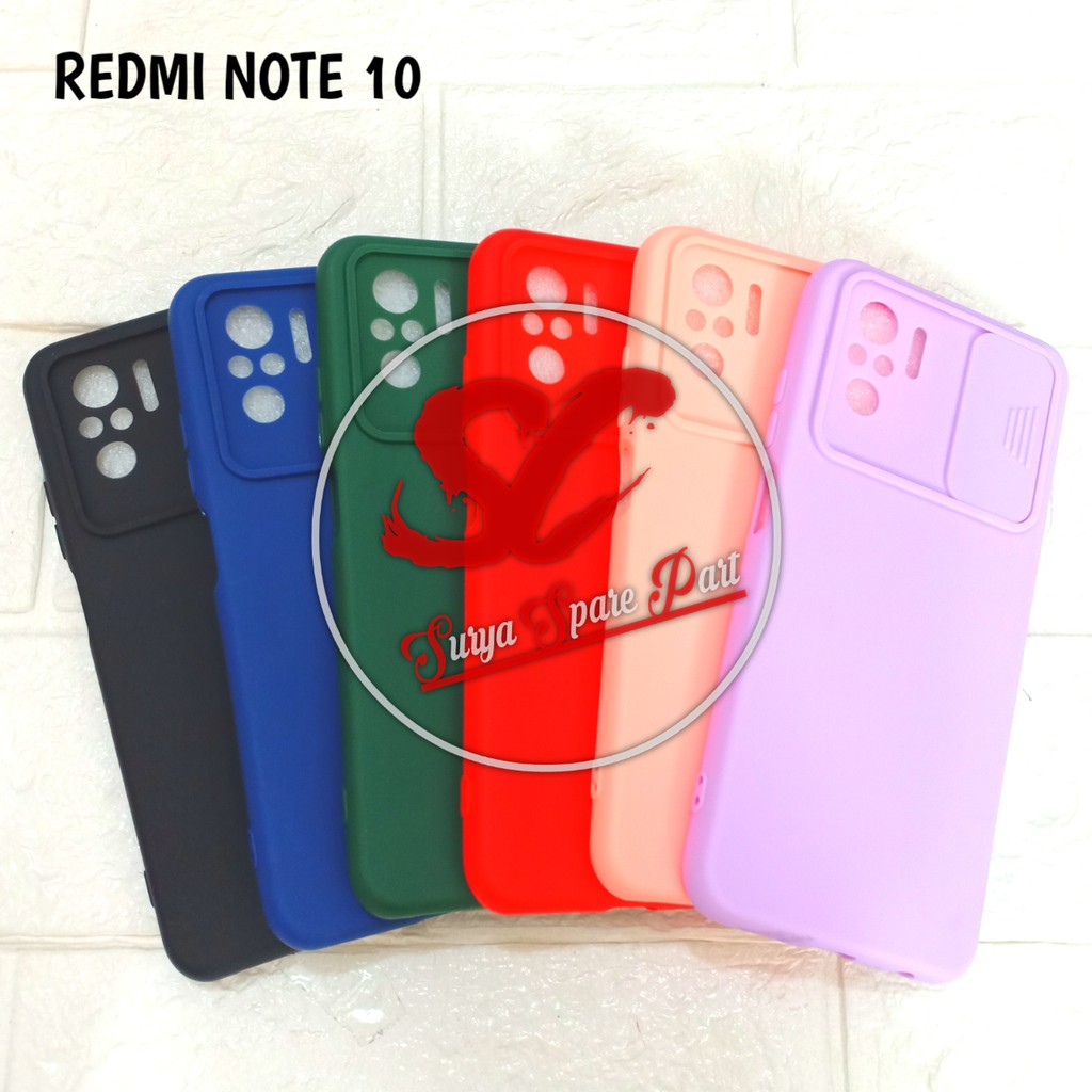 SOFTCASE SLIDE CAMERA REDMI NOTE 10 REDMI NOTE 10 PRO PROTECTOR  - SC