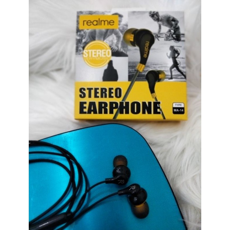 HF Stereo Earphone Headset Realme New HD Sound Extra Bass MA-14