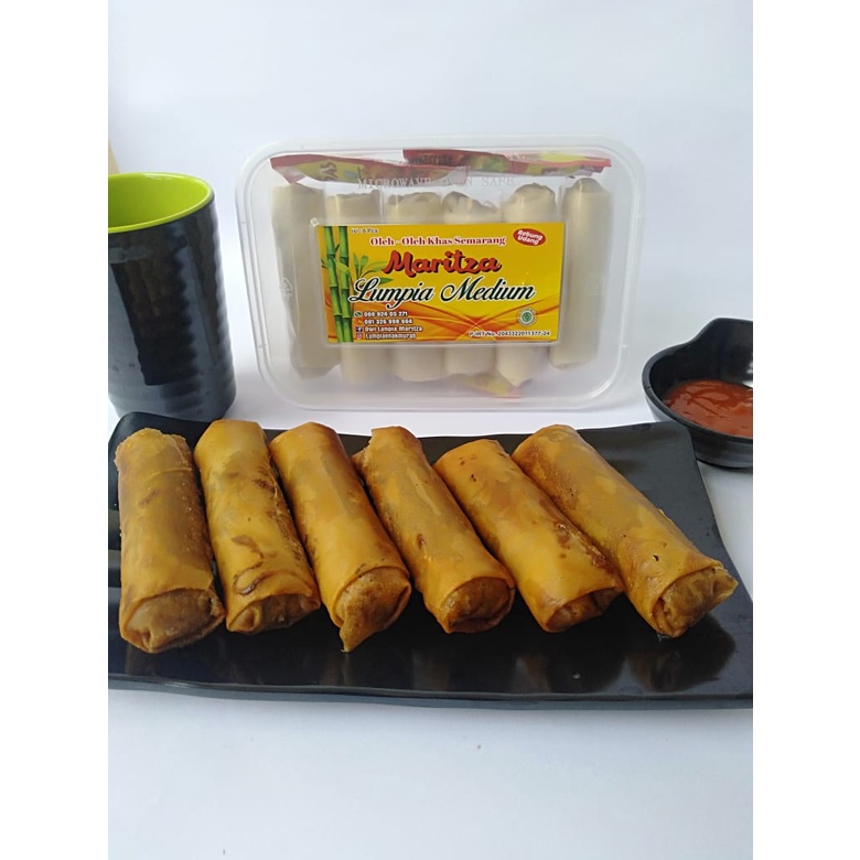 

Lumpia Medium, lunpia khas semarang isi rebung udang