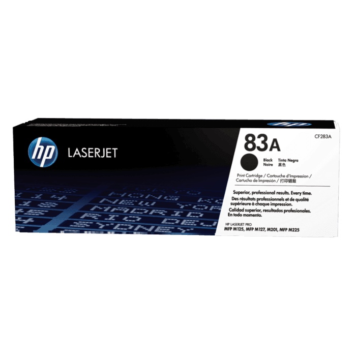 Toner HP 83A Black Original LaserJet Cartridge - CF283A