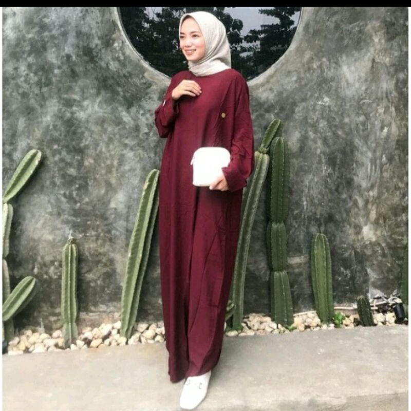 daily abaya tangan lipat by madani thelebel