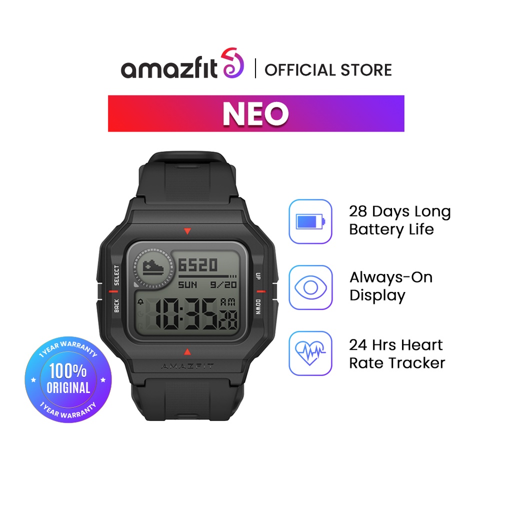 Amazfit Neo Smart Watch Smartwatch 5ATM Tracking 28 Days Battery Life Watch Bluetooth-compatible Zepp For Android IOS Phone Jam Tangan Pintar-8