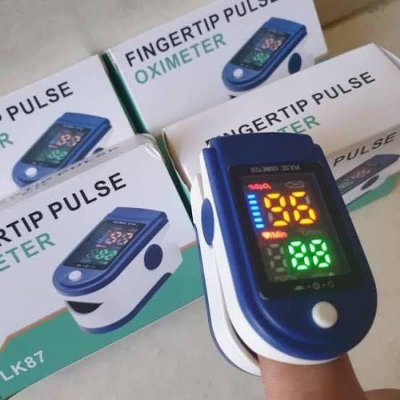 Oxymeter pulse alat pengukur oksigen dalam darah dan detak jantung LK87 oximeter oxy meter