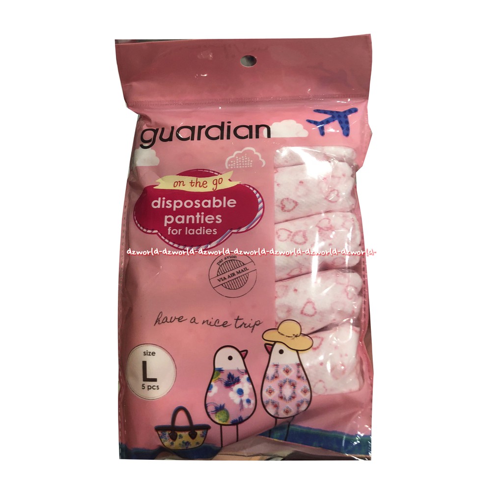 Guardian Disposable Panties For Ladies L Celana Dalam Sekali Pakai Guardian Dispo Sabel CD Underwear Under Wear