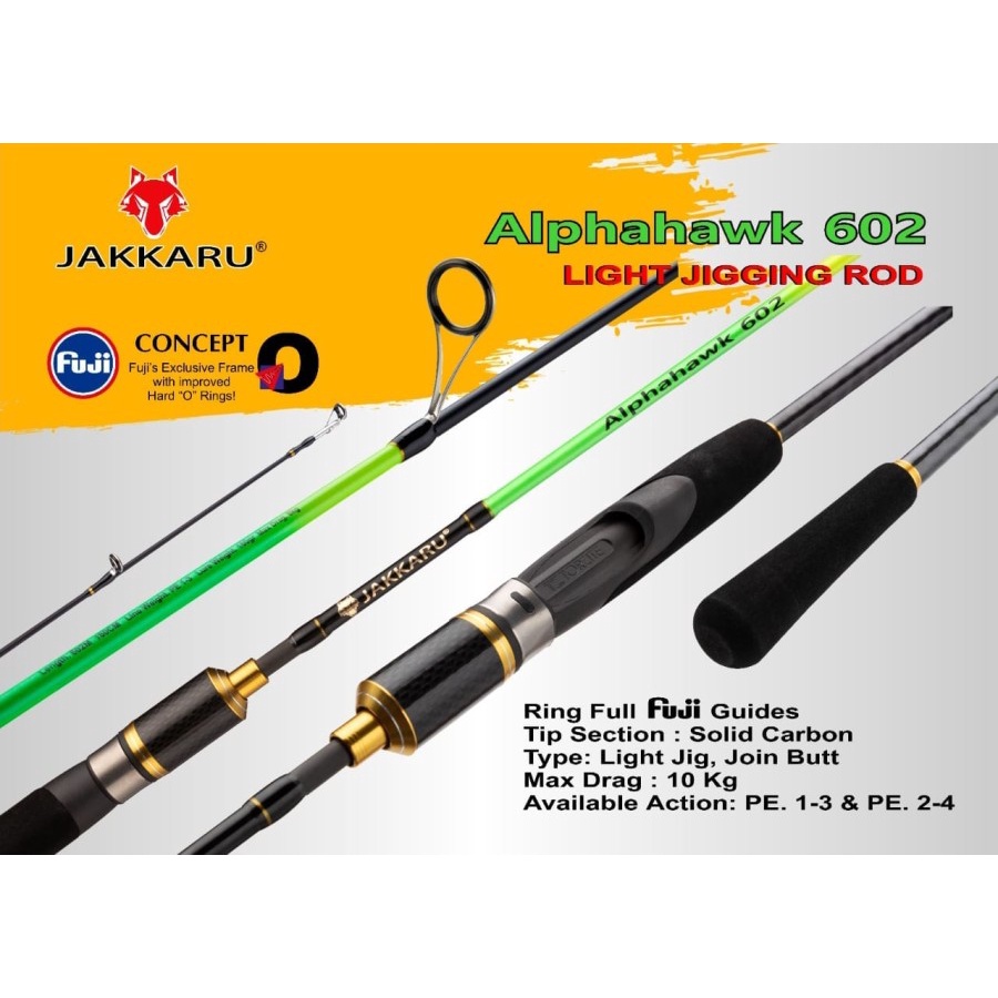 JORAN PANCING JAKKARU LIGHT JIGGING ALPHAHAWK 180 CM FUJI