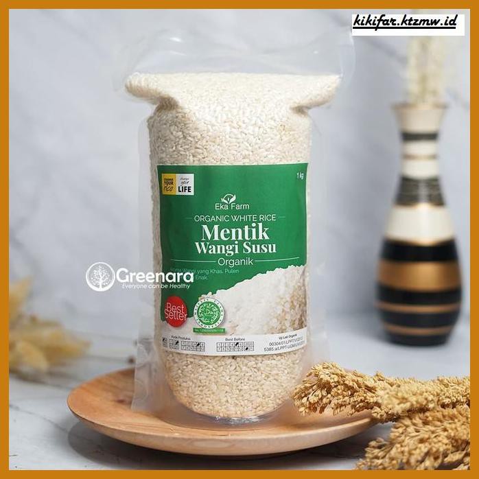 

ANEKA-BERAS- BERAS MENTHIK WANGI SUSU ORGANIK 1KG EKAFARM -BERAS-SEHAT.