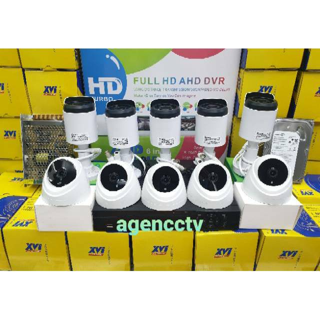 Paket cctv 10 kamera 5mp hd turbo ic sony lensa lebar