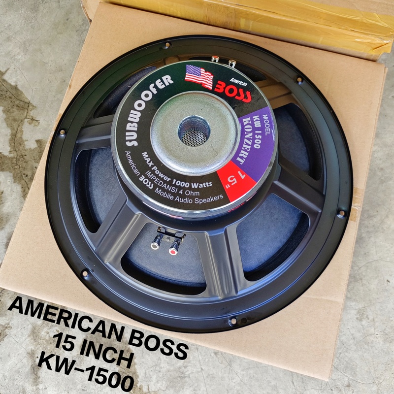 Speaker American Boss 15 Inch Subwoofer KW1500 KW 1500 American Bos