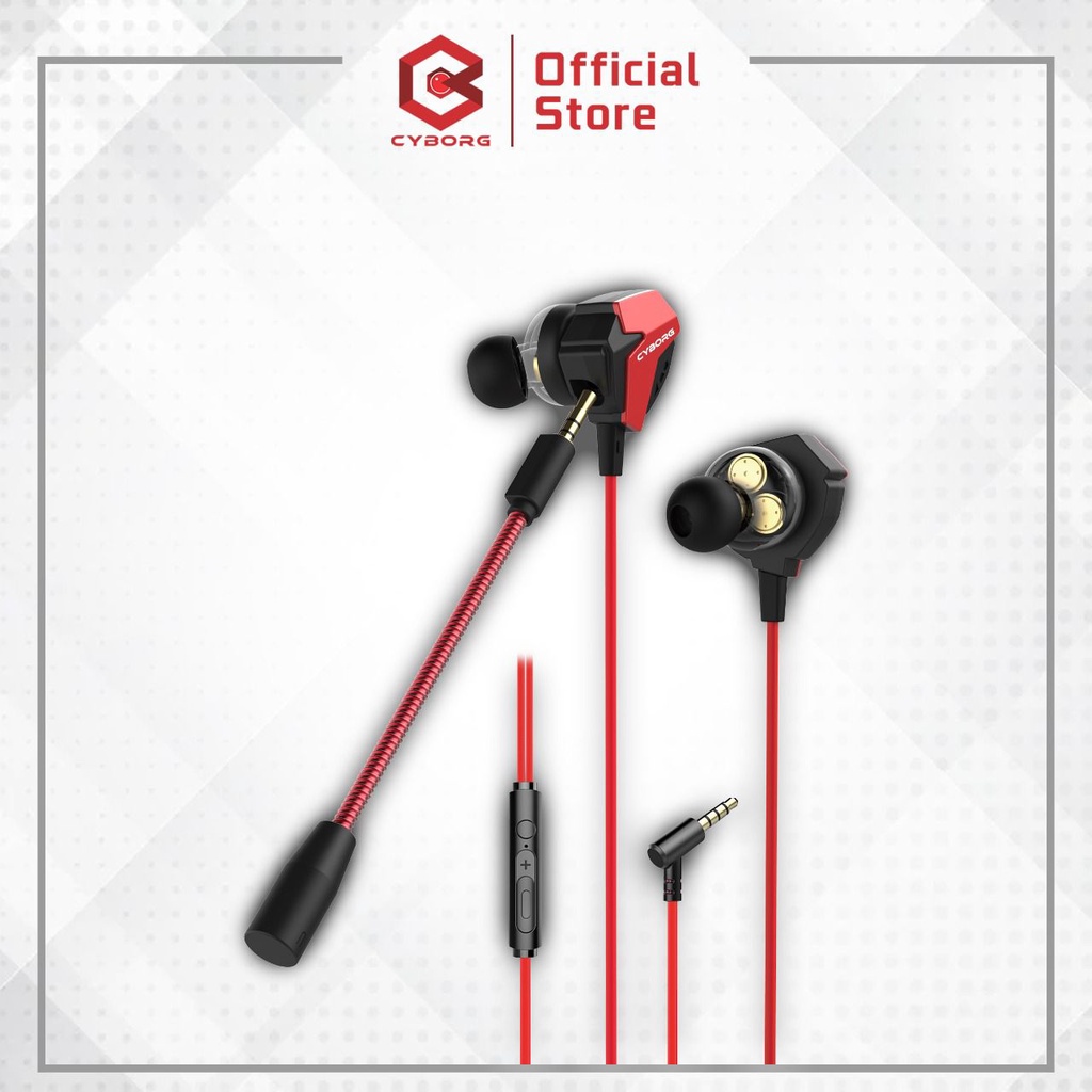 Cyborg Earphone Gaming EAG-99 ONYX Gaming Earphone