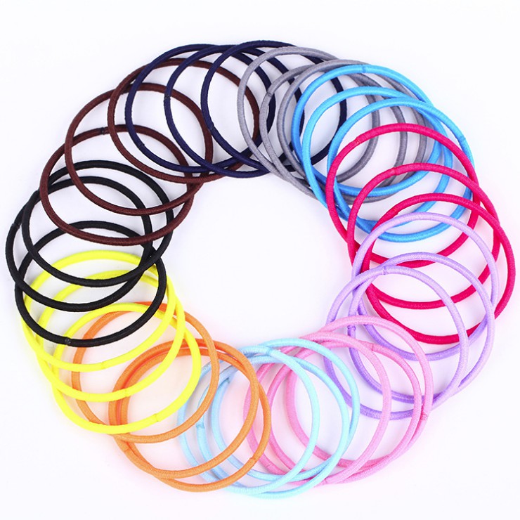 MURMURE.ID | 100PCS KARET IKAT RAMBUT PONYTAIL KOREA WARNA-WARNI 5CM TALI RAMBUT IMPORT HA043 HA028-6