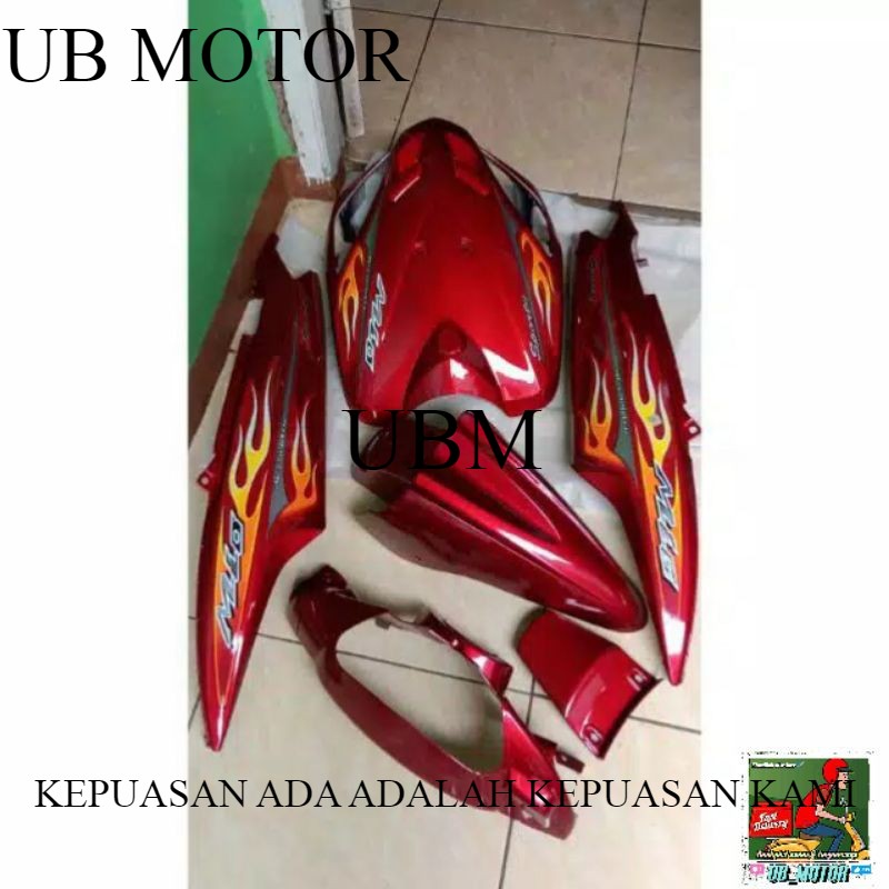 body halus mio sporty merah maroon bonus striping