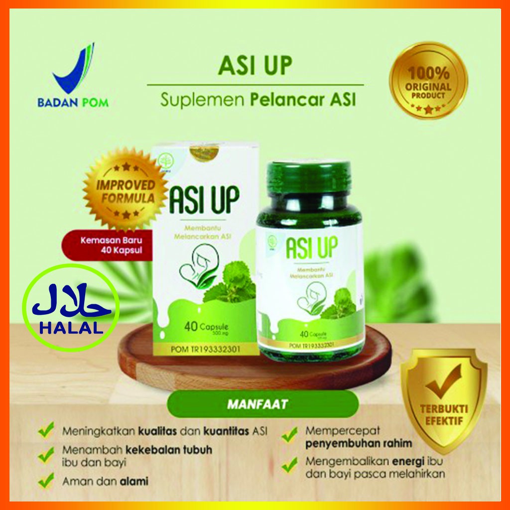 

ASI UP Suplemen Pelancar ASI Booster Torbangun Herbal Untuk Ibu