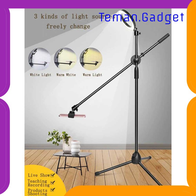 TG-BD074 Lightupfoto Tripod Stand Holder Smartphone Boom Arm Ring Light- CN-171