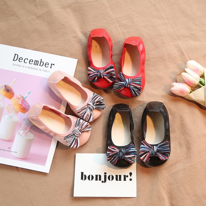 Sepatu Anak Cewek  Murah Keren Gaul Gaya Sekolah Lari Santai Main  Tubular K A51L1  Sepatu Flat Shoe