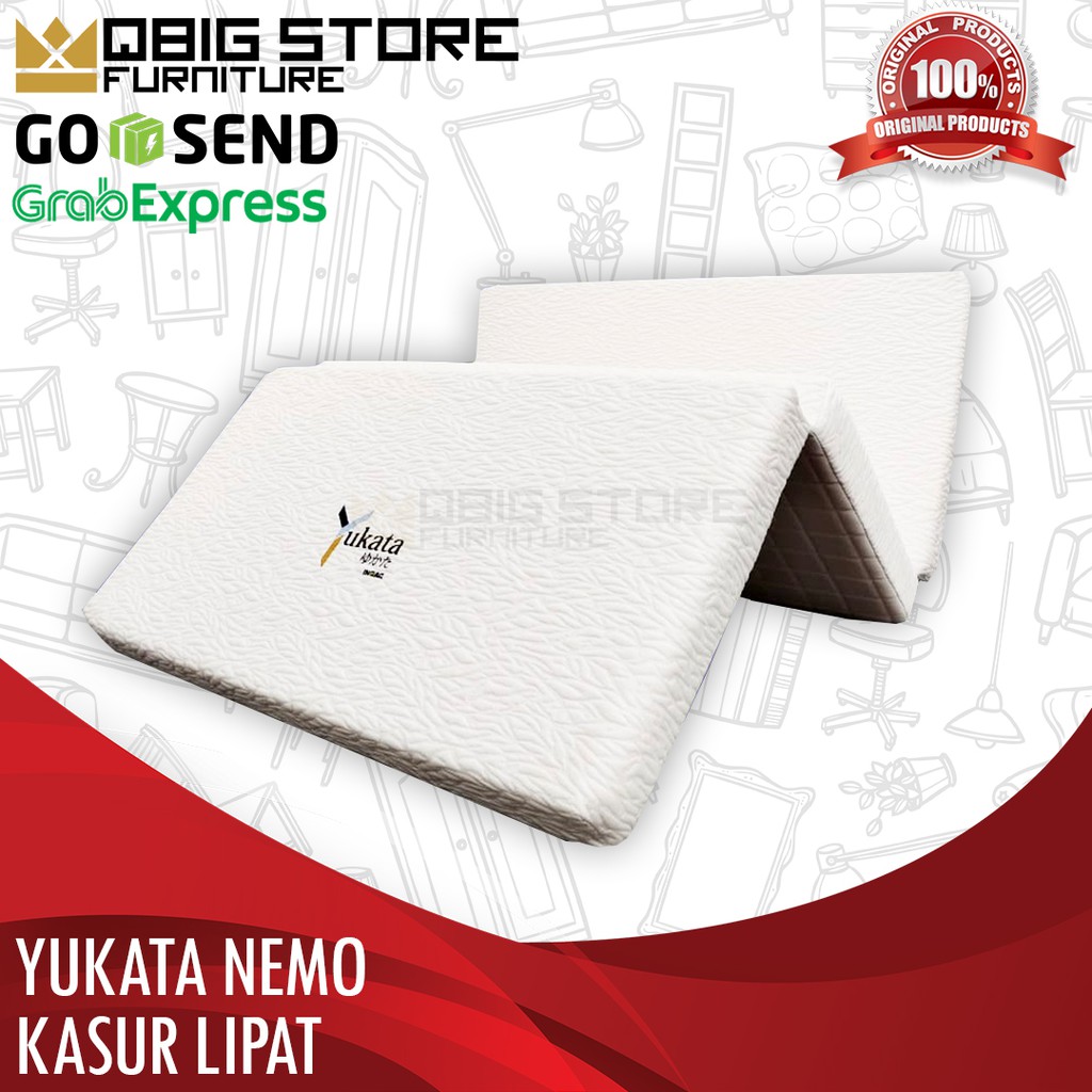 Kasur Lipat Yukata Nemo Tebal 10cm / Travel bed / Kasur Lantai / Kasur Busa Lipat Inoac / Travelbed