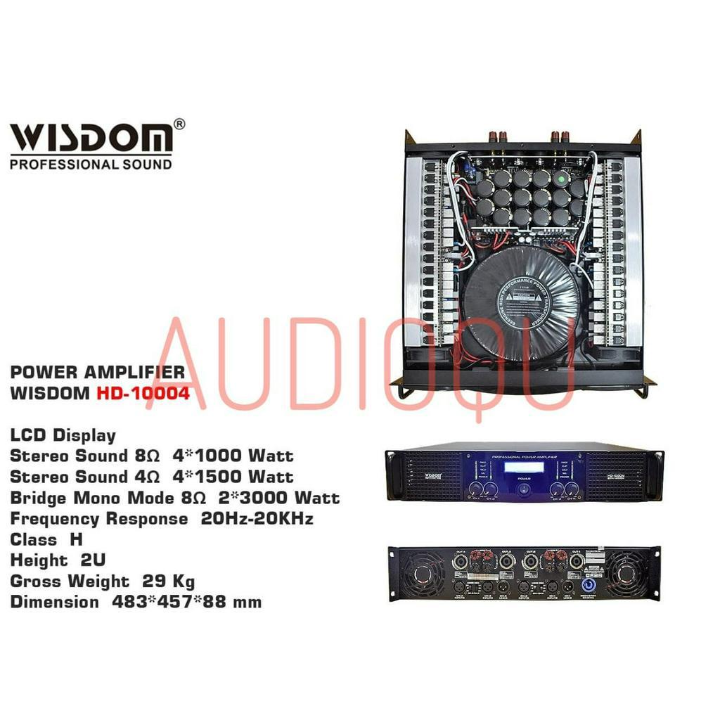 Power wisdom HD10004 4-channel Power Amplifier Wisdom Hd-10004