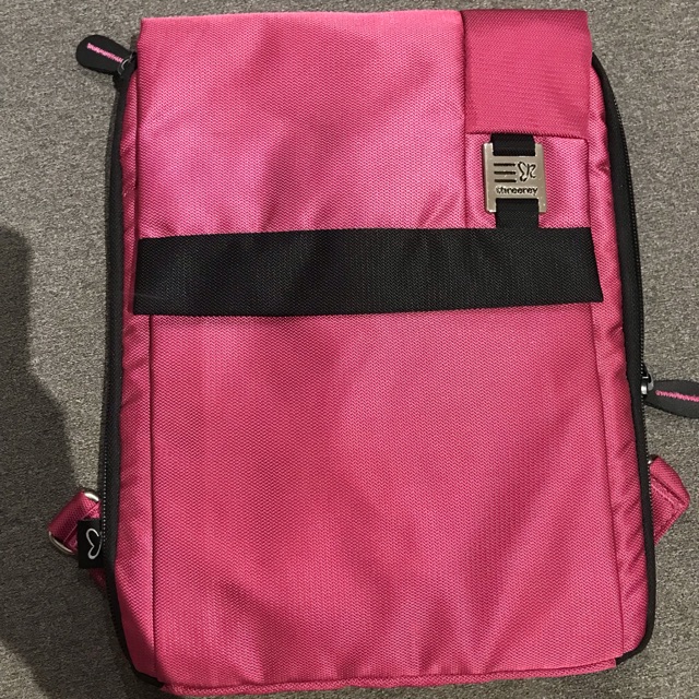 TAS LAPTOP 11 INCH THREEREY 2 WAYS // aksesoris laptop cover warna pink / fuschia