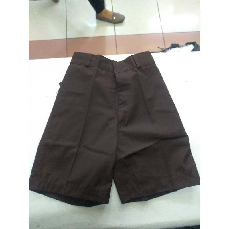 Celana Sd Karet Pendek Coklat  Seragam Sekolah