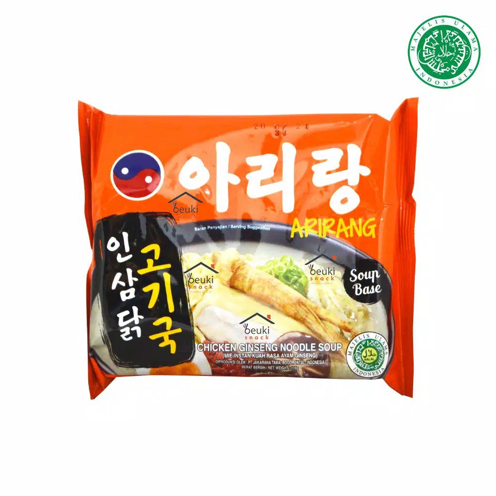 

Arirang CHICKEN GINSENG SOUP Base Mie Instan Kuah Korea - 110gr