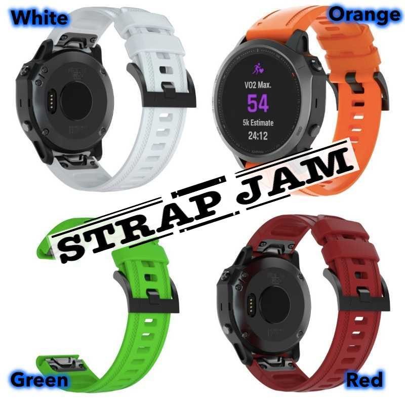 N37 Watch Strap Garmin Fenix 7S 42mm - Tali Jam Tangan 20mm Quick Fit Rubber Dual Lines