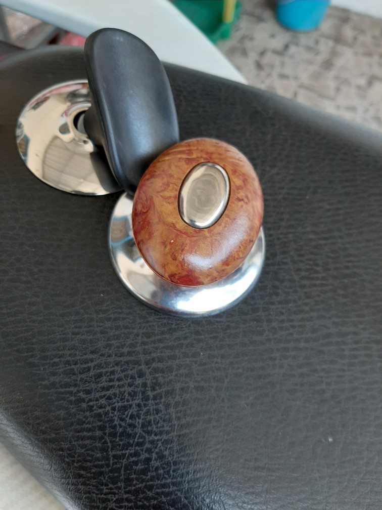 Knop / Pegangan Tutup Panci Model Oval Motif Kayu Bahan Phenolik