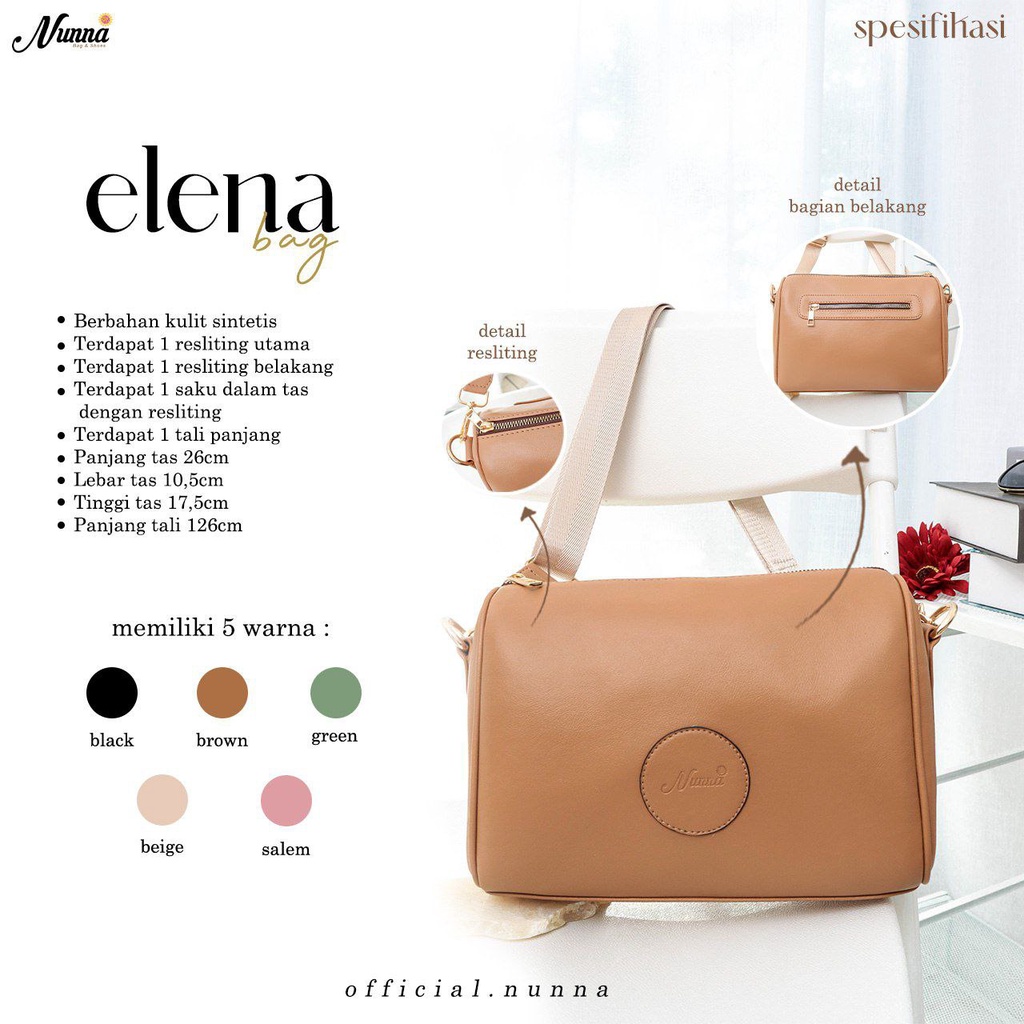 Tas Wanita Selempang ORI BRand Nunna Bag and Shoes "Elena Bag"