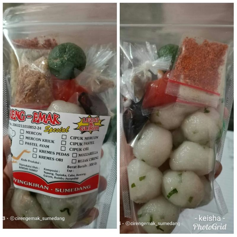 

Baso Aci Emak (isinya suwir ayam pedas)