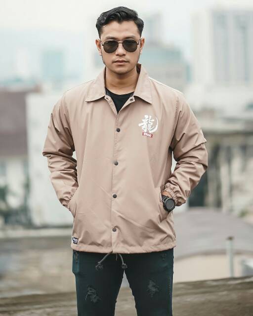 Jaket Coach Barong Jaket Parasut Pria Jakat Indigo