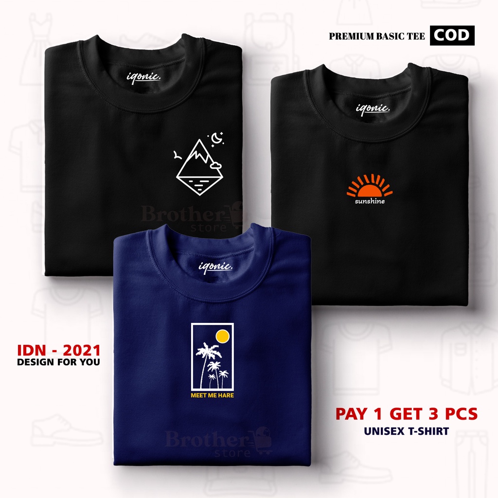 BUY 1 OR 3 PCS ( PROMO COD ) BROTHER STORE / Kaos Distro100% Catoon Combed 30s / ArticelGSM