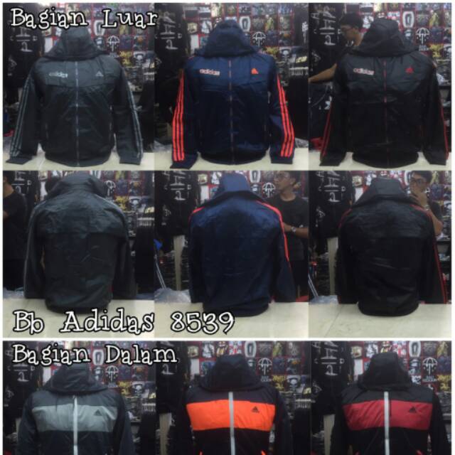 Jaket Bolak Balik Adidas