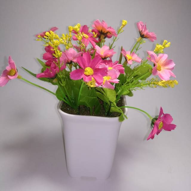 Bunga Daisy/tanaman artifisial/bunga palsu/bunga plastik/tanaman hias/kembang plastik/dekorasi